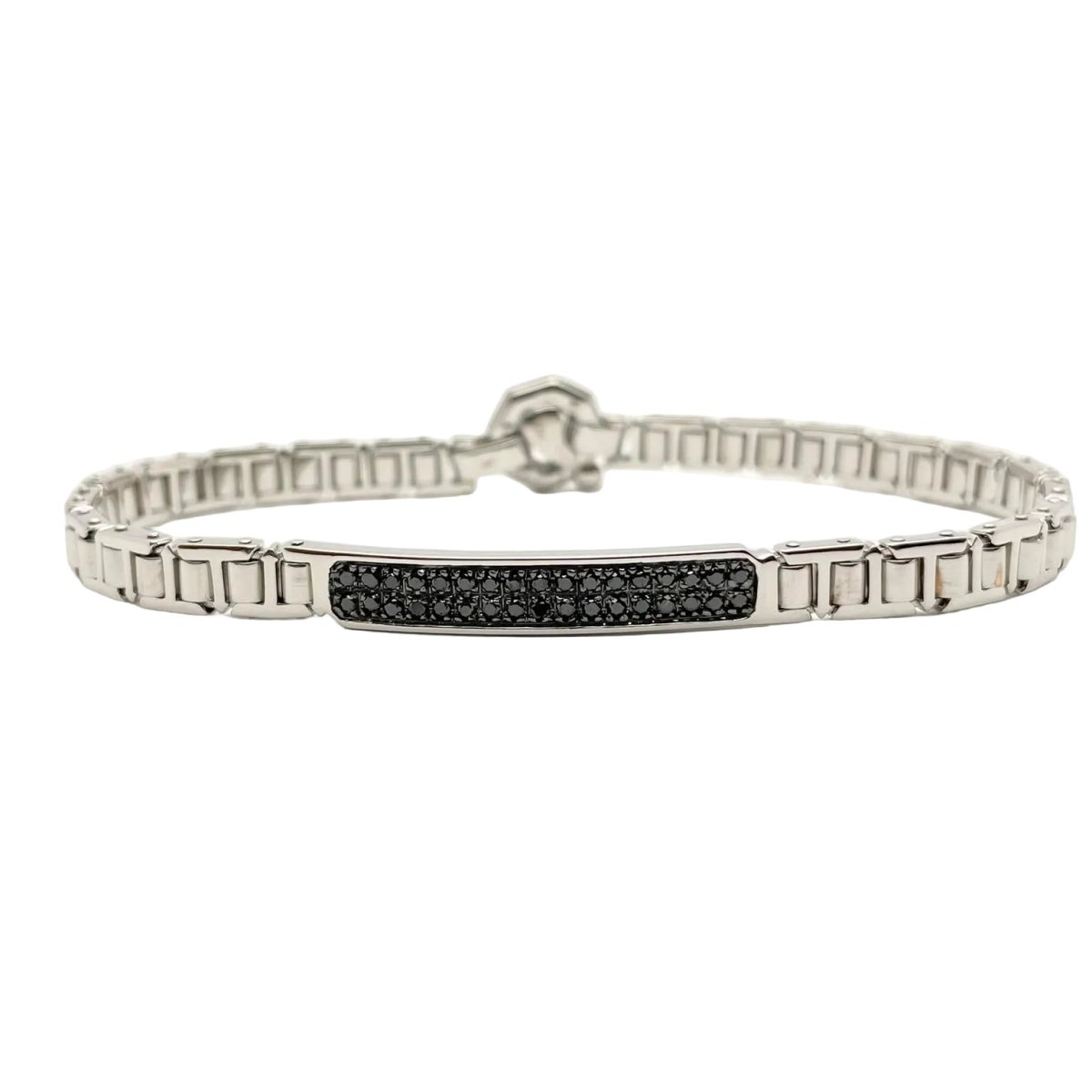 Bracelet Ligne BARAKA en or blanc et diamants - Castafiore