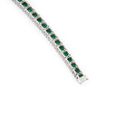 Bracelet Ligne BOUCHERON en or blanc et émeraudes - Castafiore