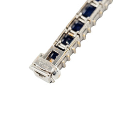 Bracelet Ligne BOUCHERON en or blanc et saphirs - Castafiore
