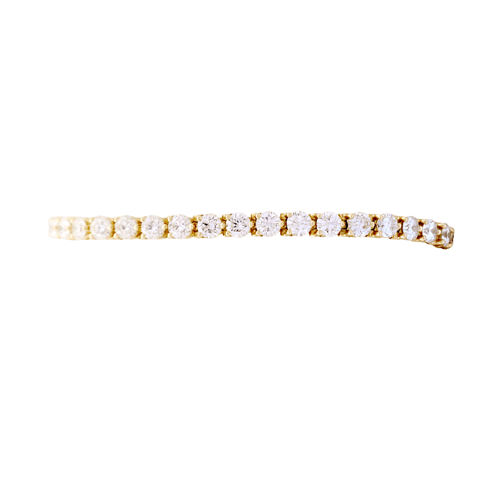 Bracelet Ligne CARTIER en or jaune et diamants - Castafiore
