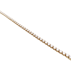 Bracelet Ligne CARTIER en or jaune et diamants - Castafiore