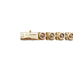 Bracelet Ligne CARTIER en or jaune et diamants - Castafiore