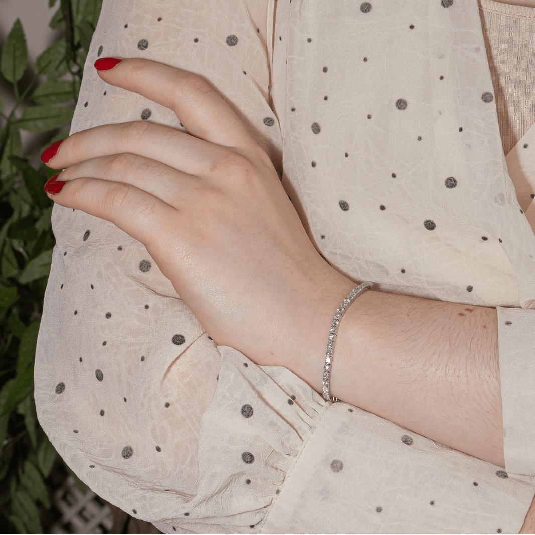 Bracelet Ligne en or blanc et diamant - Castafiore