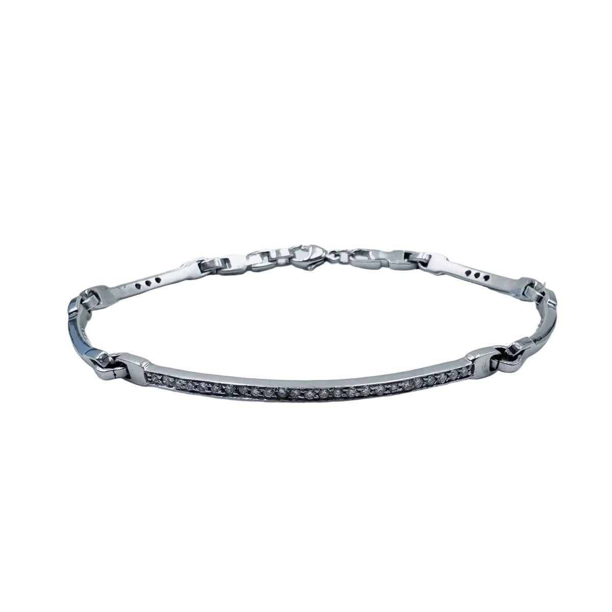 Bracelet Ligne en or blanc et diamants - Castafiore
