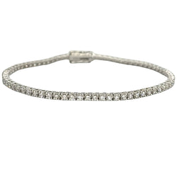 Bracelet Ligne en or blanc et diamants - Castafiore
