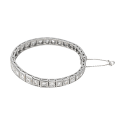 Bracelet Ligne en or blanc et diamants - Castafiore
