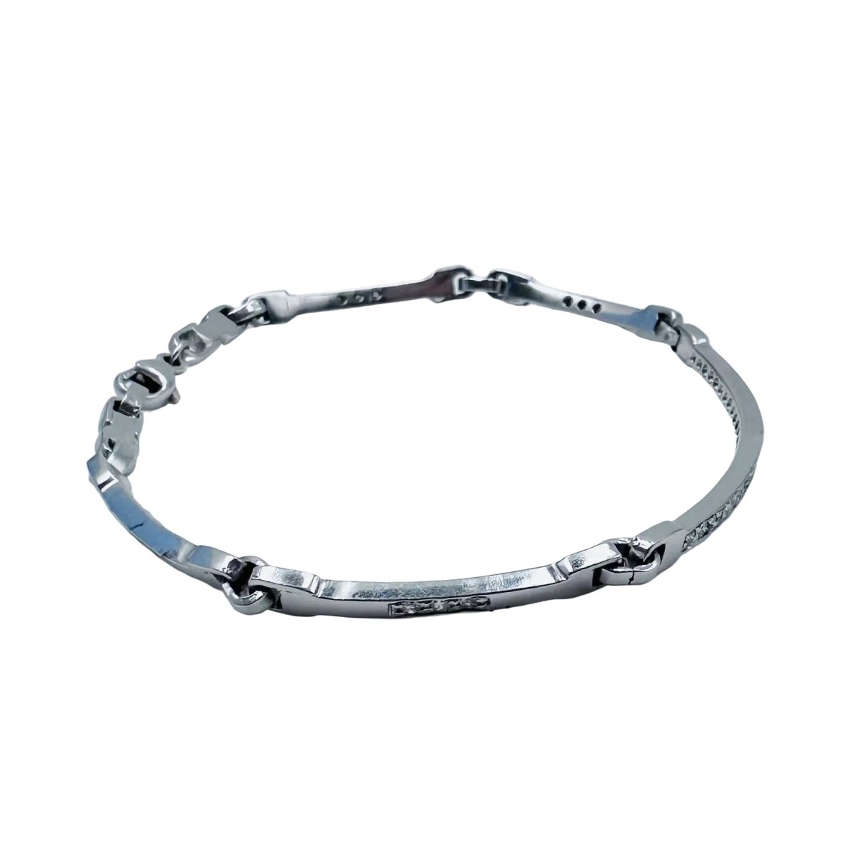Bracelet Ligne en or blanc et diamants - Castafiore