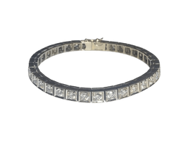 Bracelet Ligne en or blanc et diamants - Castafiore