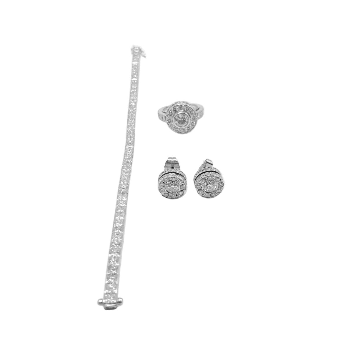 Bracelet Ligne en or blanc et diamants - Castafiore