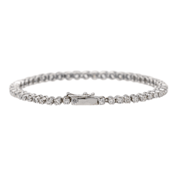 Bracelet Ligne en or blanc et diamants - Castafiore