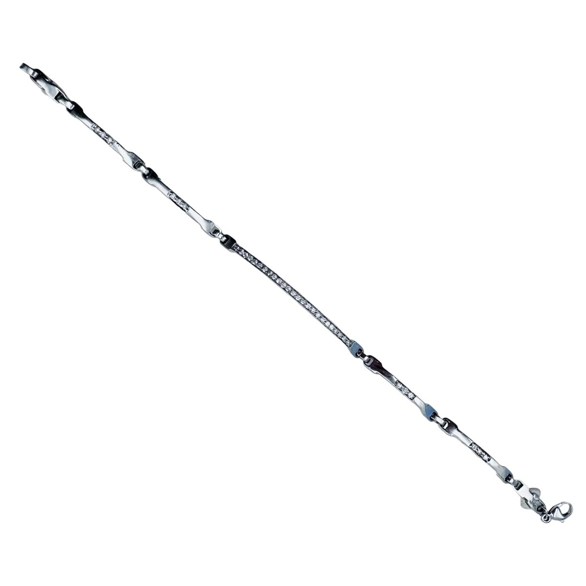 Bracelet Ligne en or blanc et diamants - Castafiore
