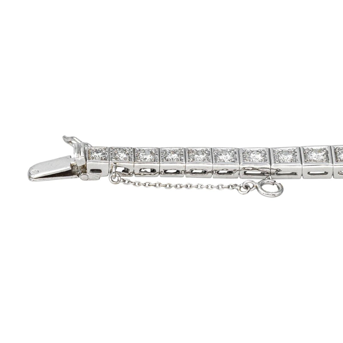 Bracelet Ligne en or blanc et diamants - Castafiore