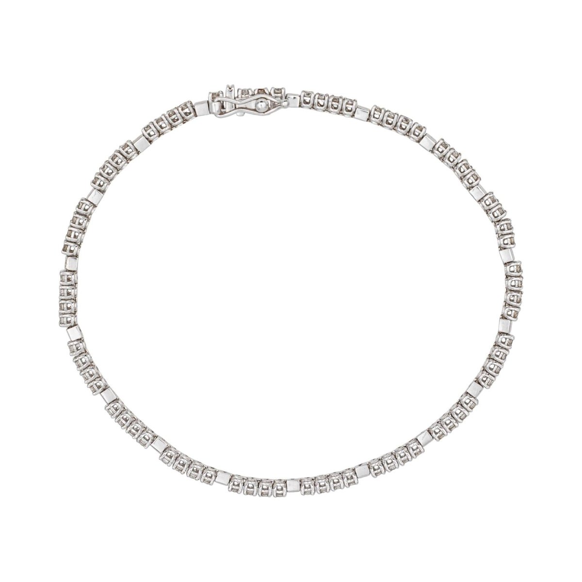 Bracelet Ligne en or blanc et diamants - Castafiore