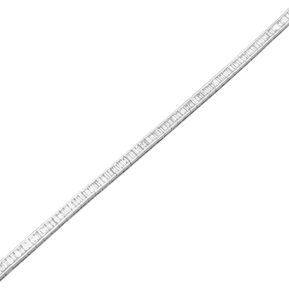 Bracelet Ligne en or blanc et diamants - Castafiore