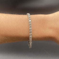Bracelet Ligne en or blanc et diamants - Castafiore