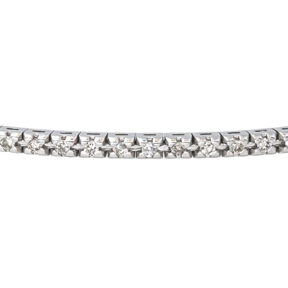 Bracelet Ligne en or blanc et diamants - Castafiore