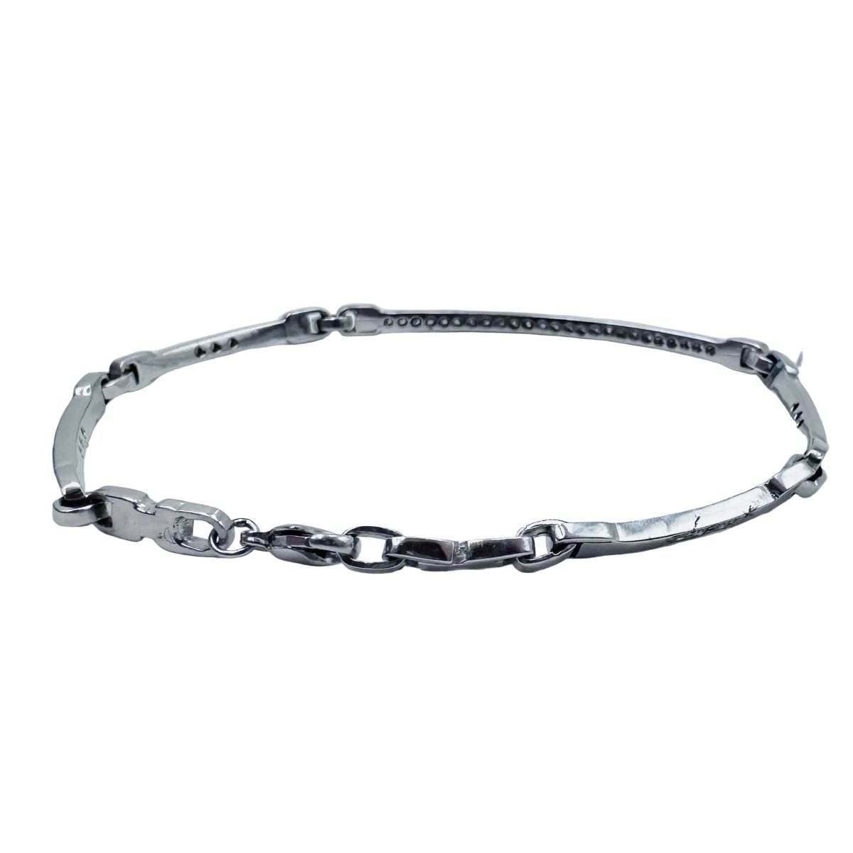 Bracelet Ligne en or blanc et diamants - Castafiore