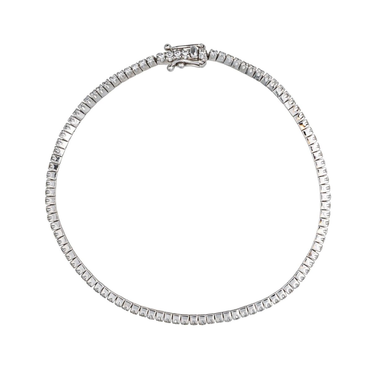 Bracelet Ligne en or blanc et diamants - Castafiore