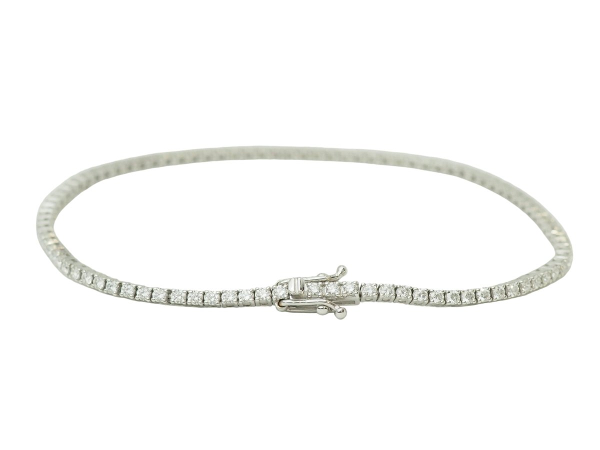 Bracelet Ligne en or blanc et diamants - Castafiore