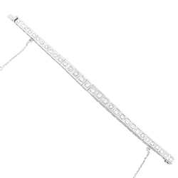 Bracelet Ligne en or blanc et diamants - Castafiore