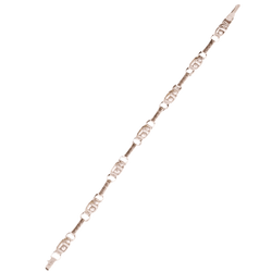 Bracelet Ligne en or blanc, platine et diamants - Castafiore