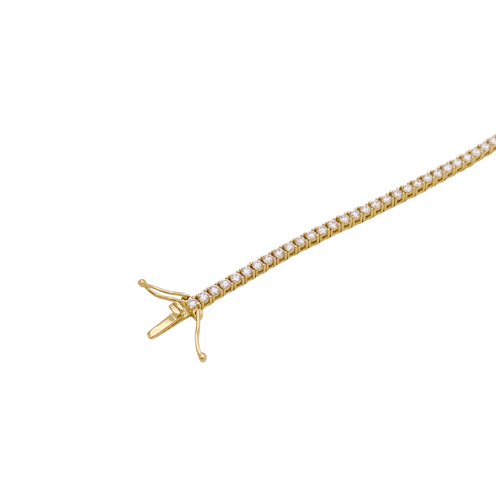 Bracelet Ligne en or jaune et diamants - Castafiore