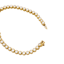 Bracelet Ligne en or jaune et diamants - Castafiore