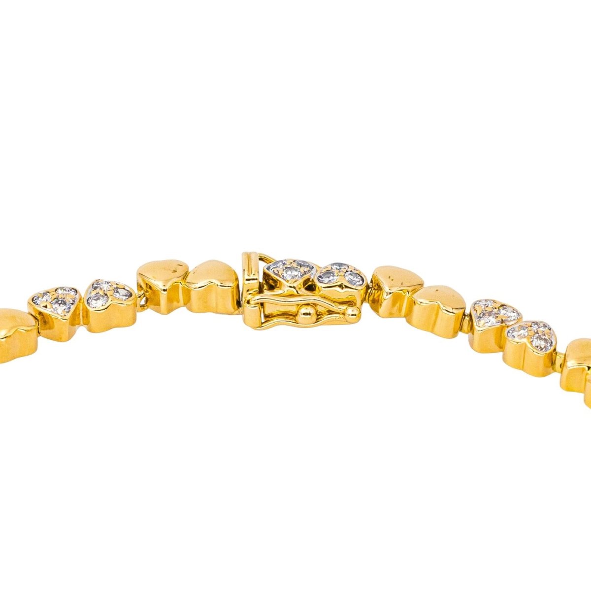 Bracelet Ligne en or jaune et diamants - Castafiore