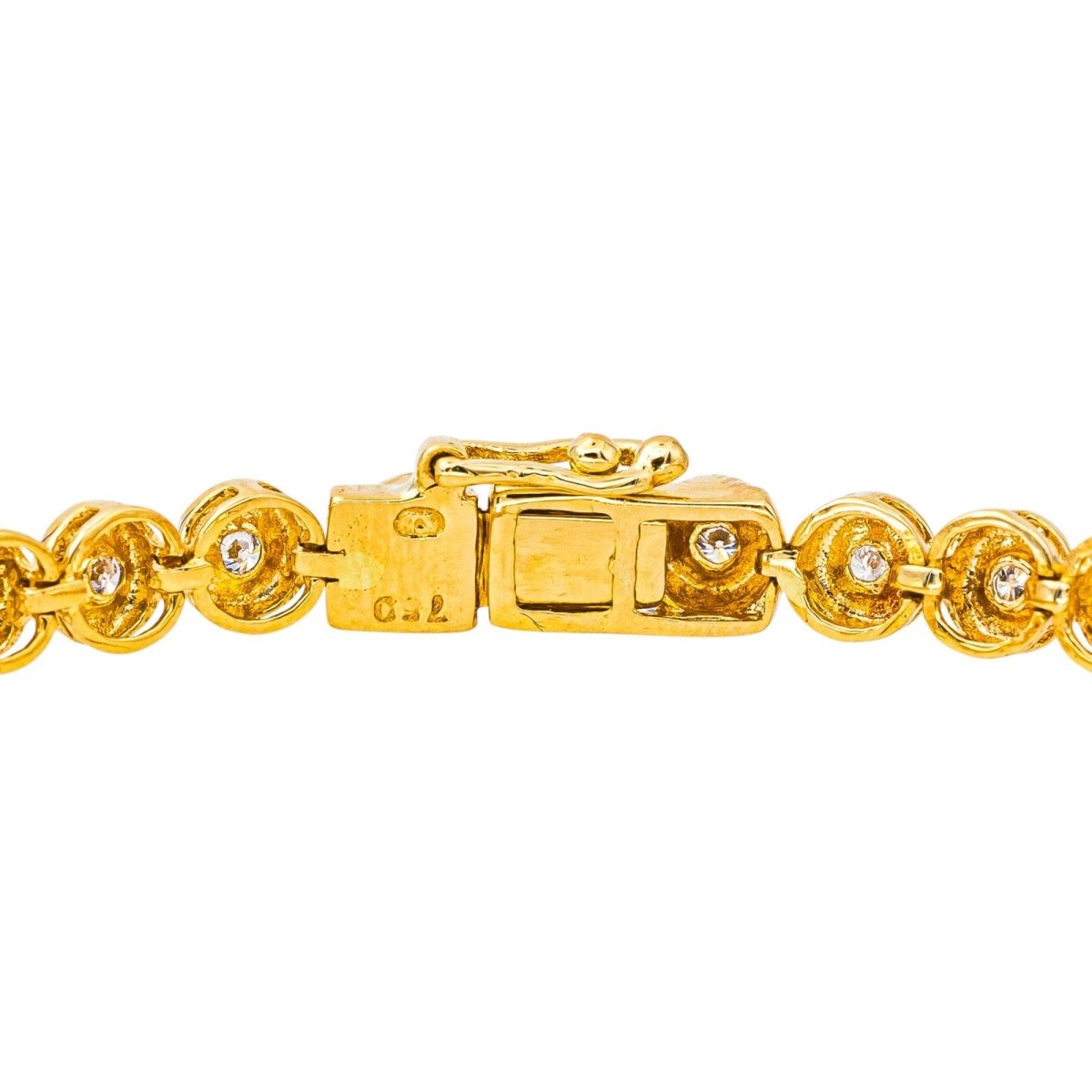 Bracelet Ligne en or jaune et diamants - Castafiore