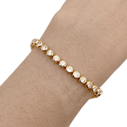 Bracelet Ligne en or jaune et diamants - Castafiore