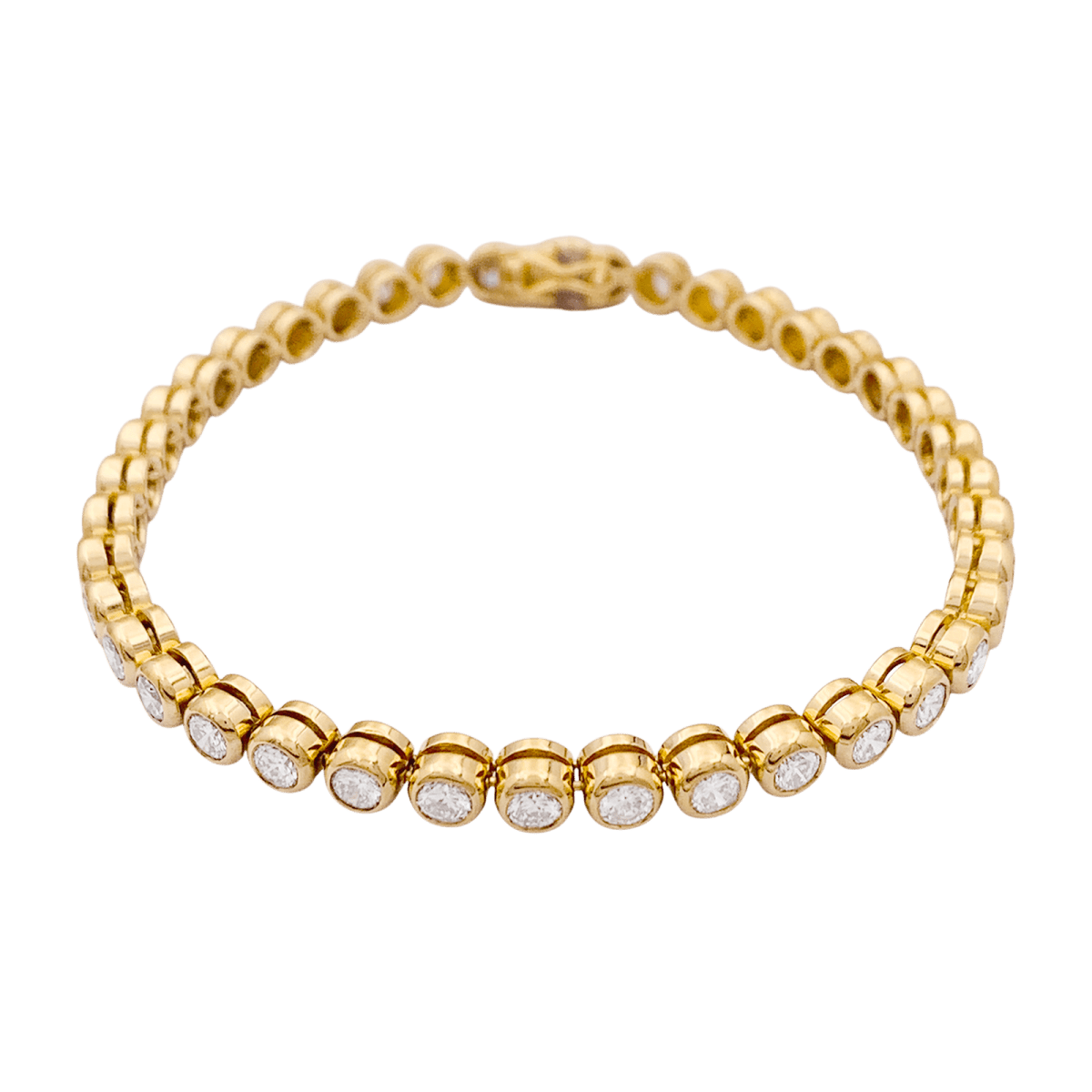 Bracelet Ligne en or jaune et diamants - Castafiore
