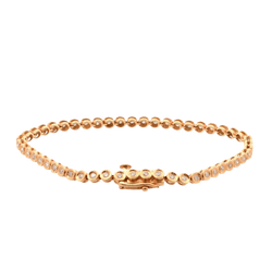 Bracelet Ligne en or jaune et diamants - Castafiore