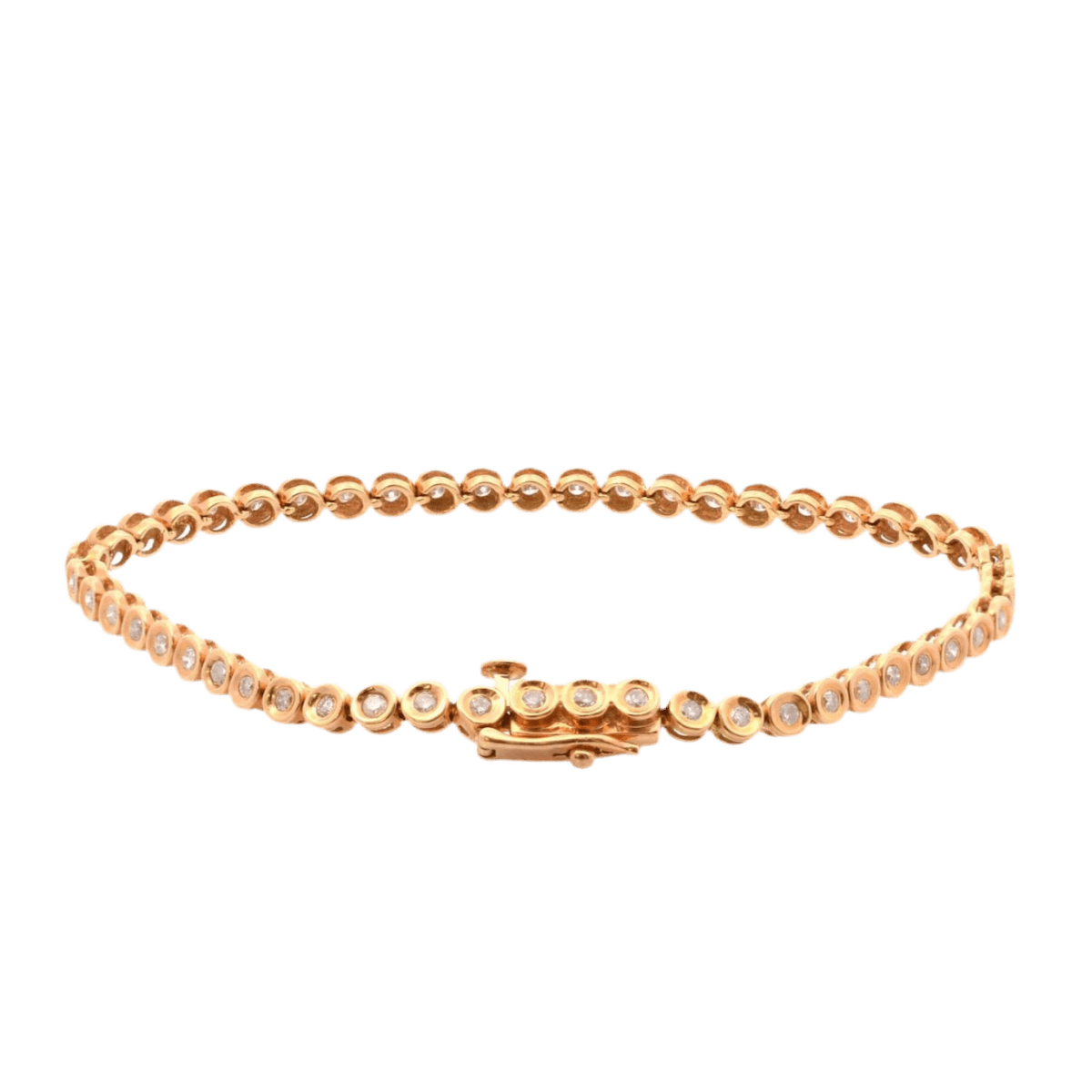 Bracelet Ligne en or jaune et diamants - Castafiore