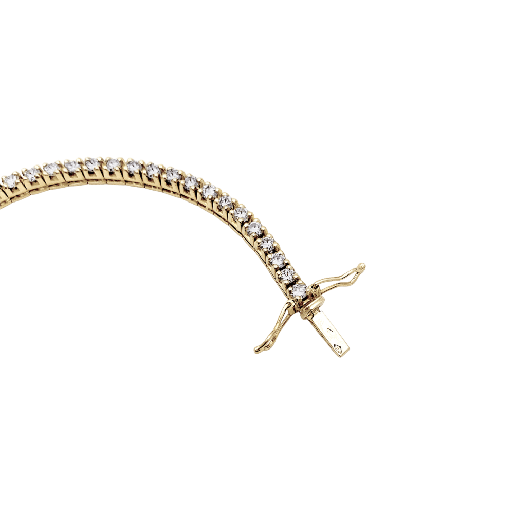 Bracelet Ligne en or jaune et diamants - Castafiore