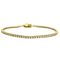 Bracelet Ligne en or jaune et diamants - Castafiore