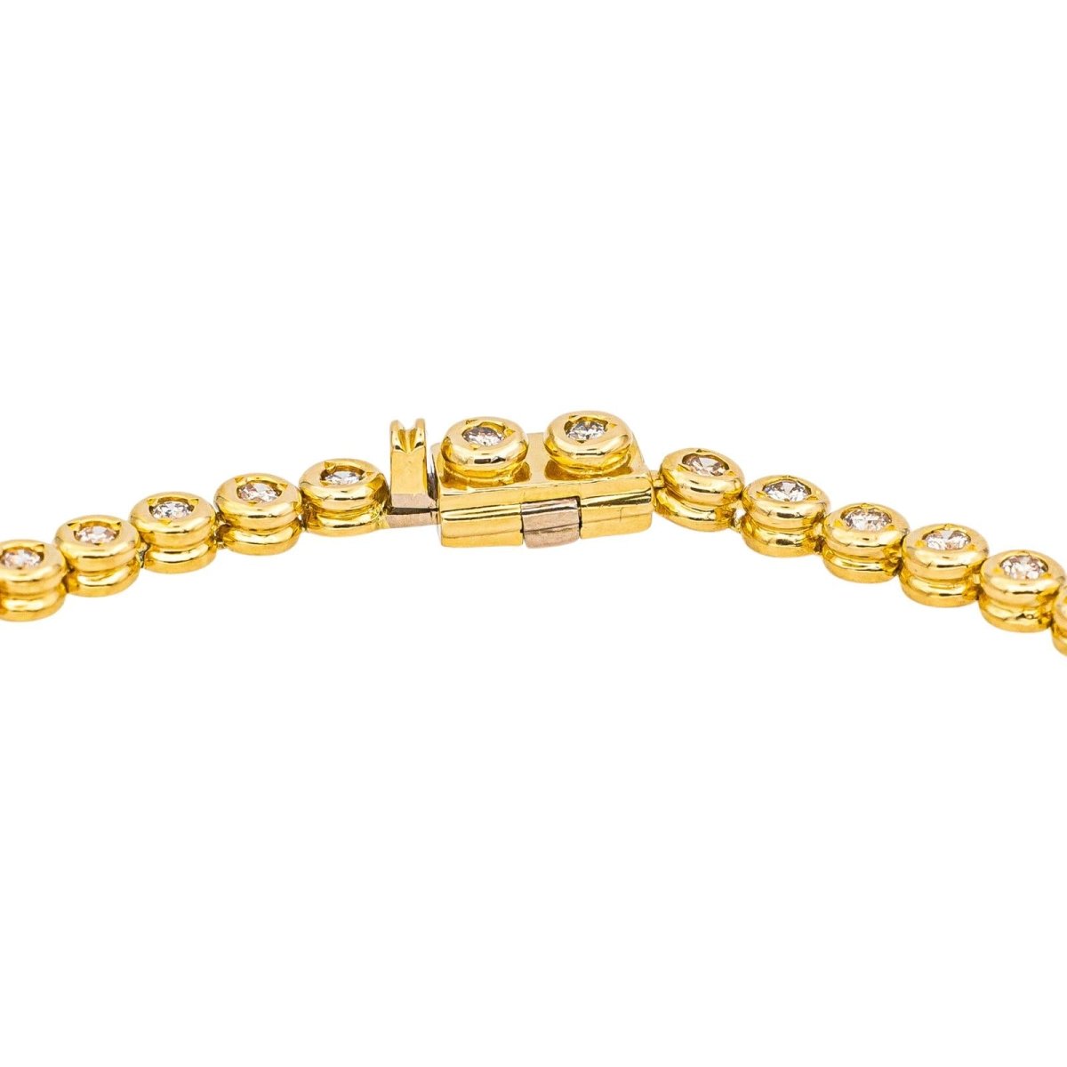 Bracelet Ligne en or jaune et diamants - Castafiore