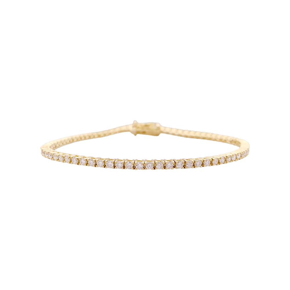 Bracelet Ligne en or jaune et diamants - Castafiore