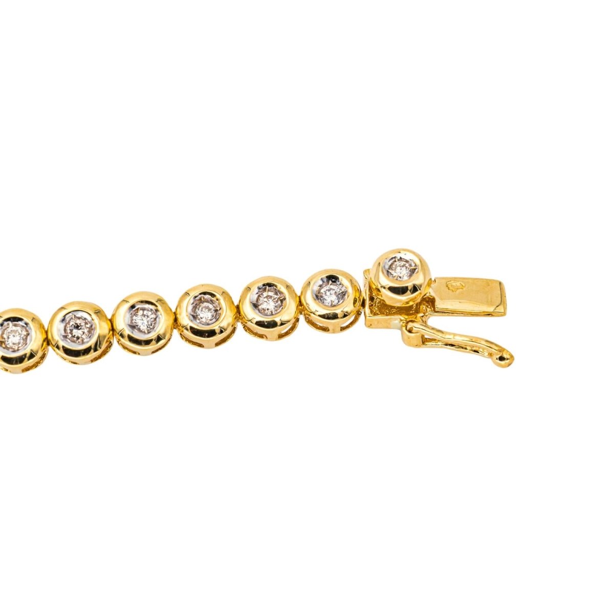 Bracelet Ligne en or jaune et diamants - Castafiore
