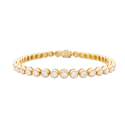 Bracelet Ligne en or jaune et diamants - Castafiore
