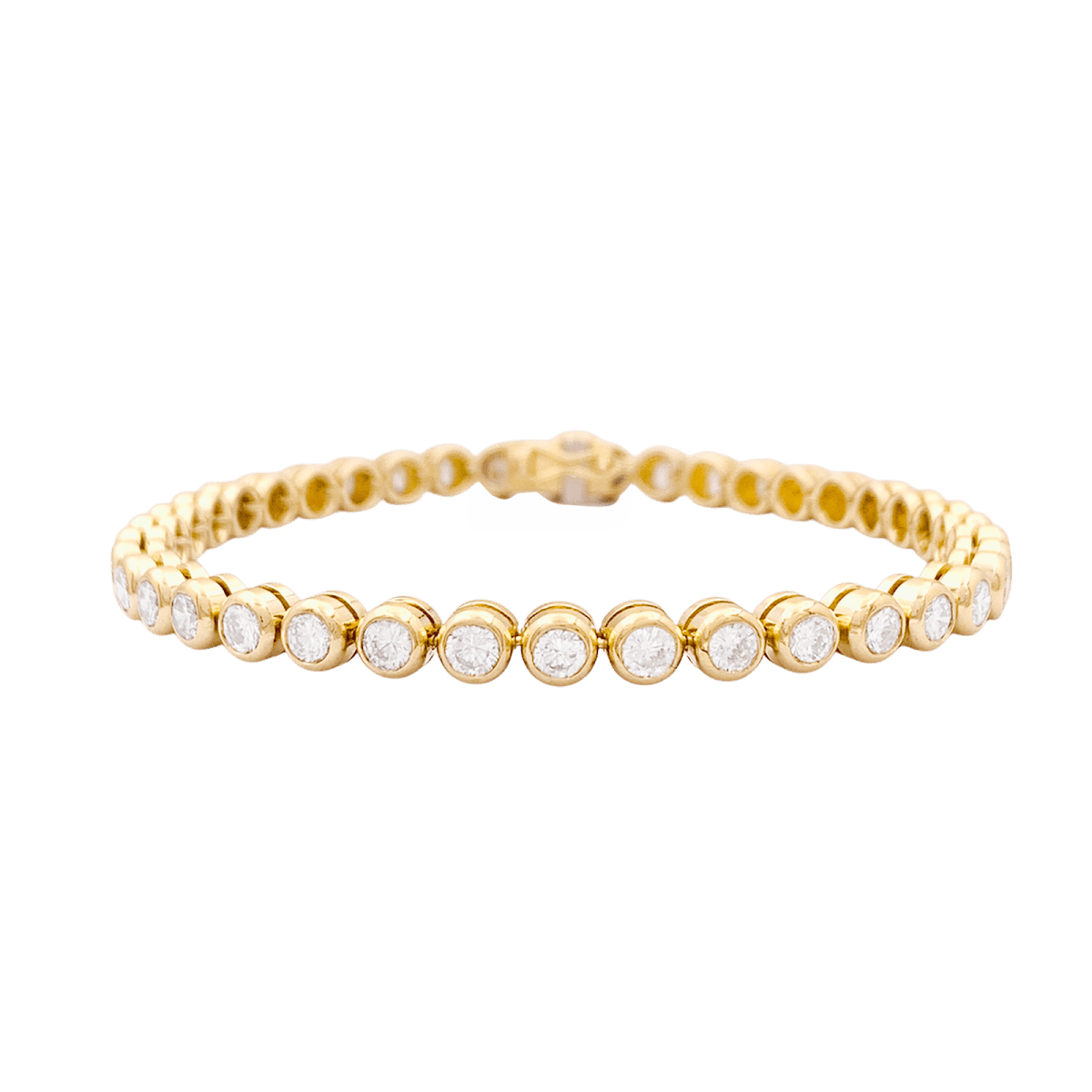 Bracelet Ligne en or jaune et diamants - Castafiore