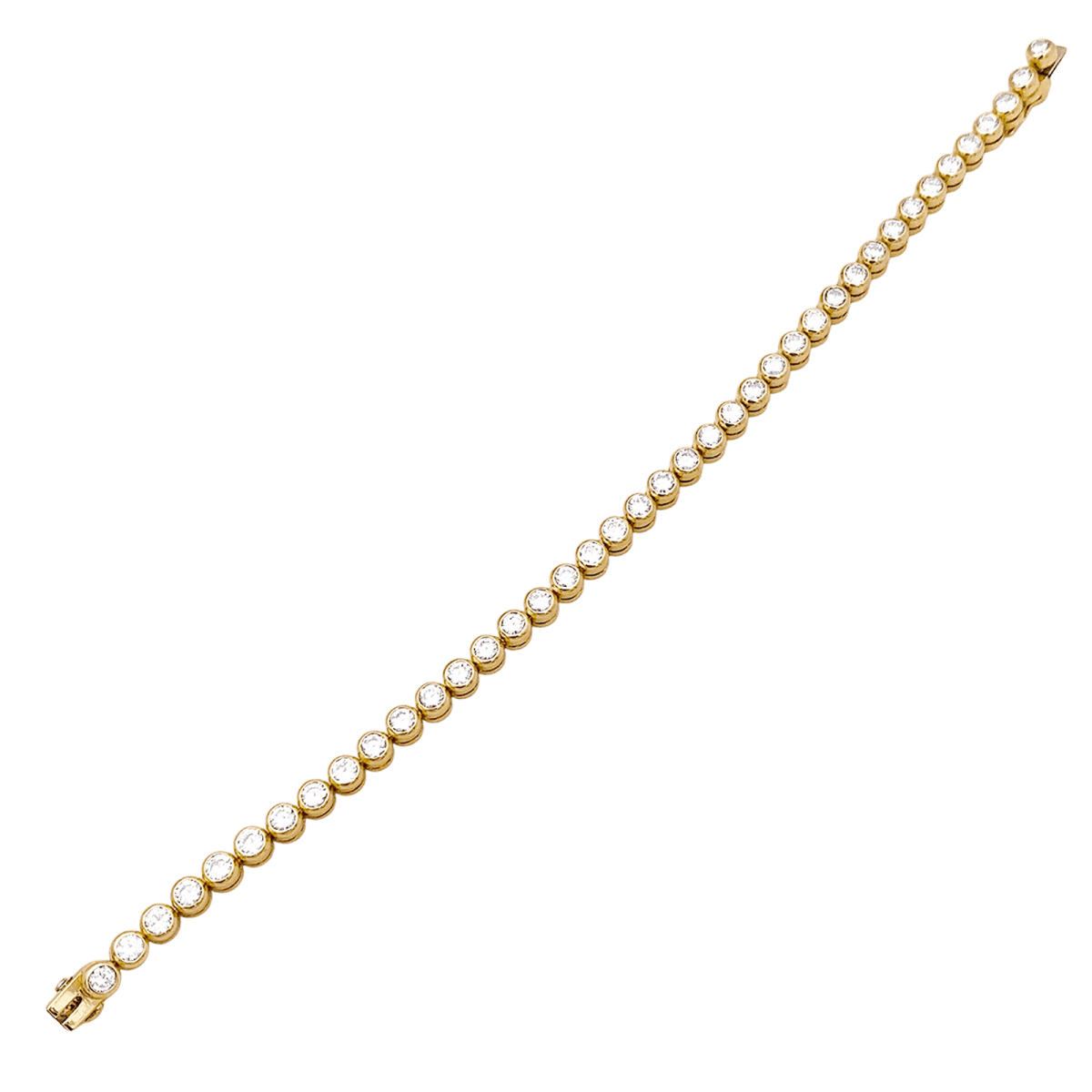 Bracelet Ligne en or jaune et diamants - Castafiore