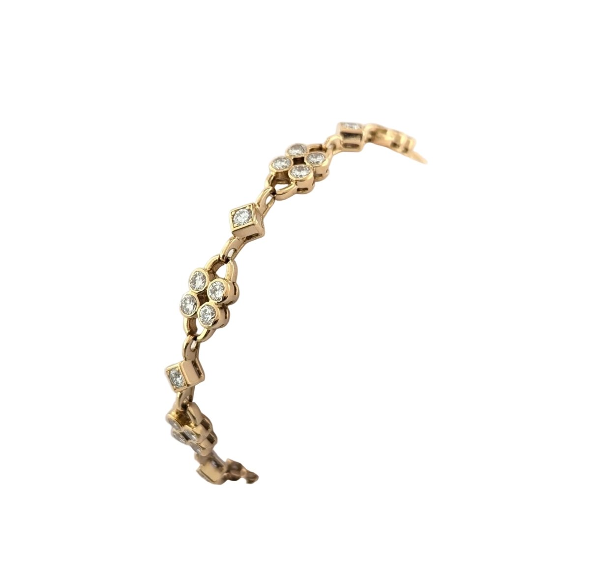 Bracelet Ligne en or jaune et diamants - Castafiore