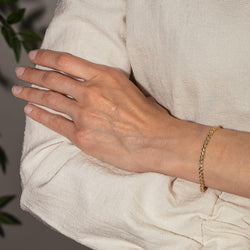 Bracelet Ligne en or jaune et diamants - Castafiore