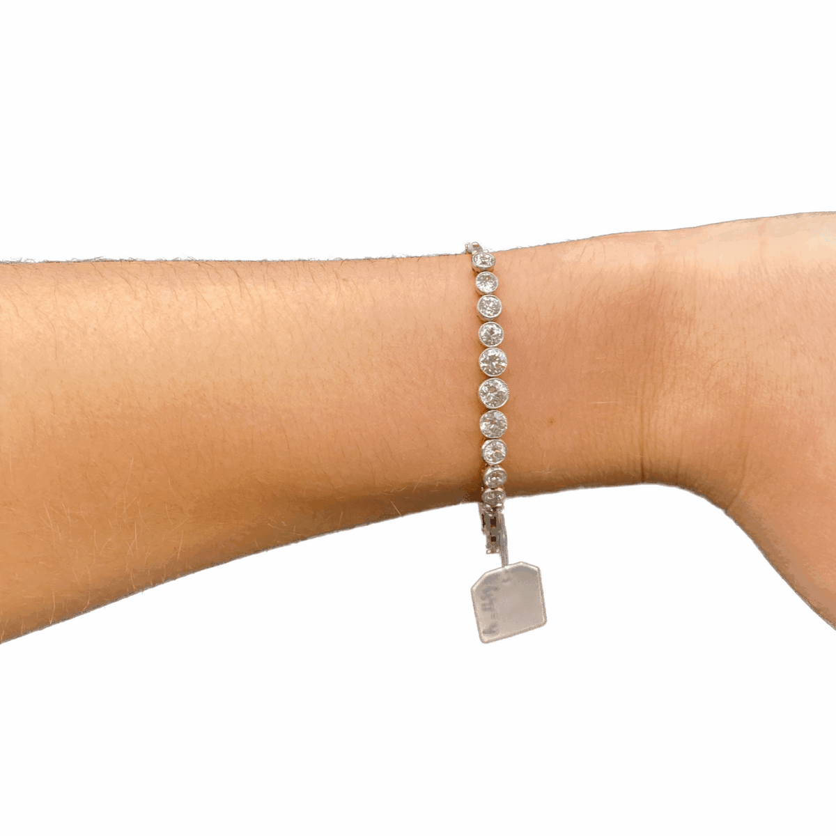 Bracelet Ligne en or jaune, platine et diamants - Castafiore