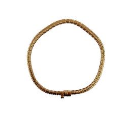 Bracelet Ligne en or rose et diamants