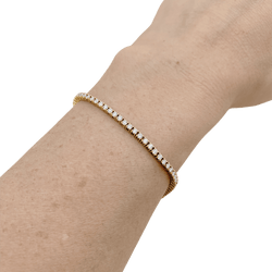 Bracelet Ligne en or rose et diamants - Castafiore