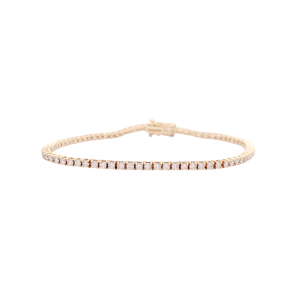 Bracelet Ligne en or rose et diamants - Castafiore