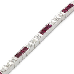 Bracelet Ligne en or, rubis et diamants - Castafiore