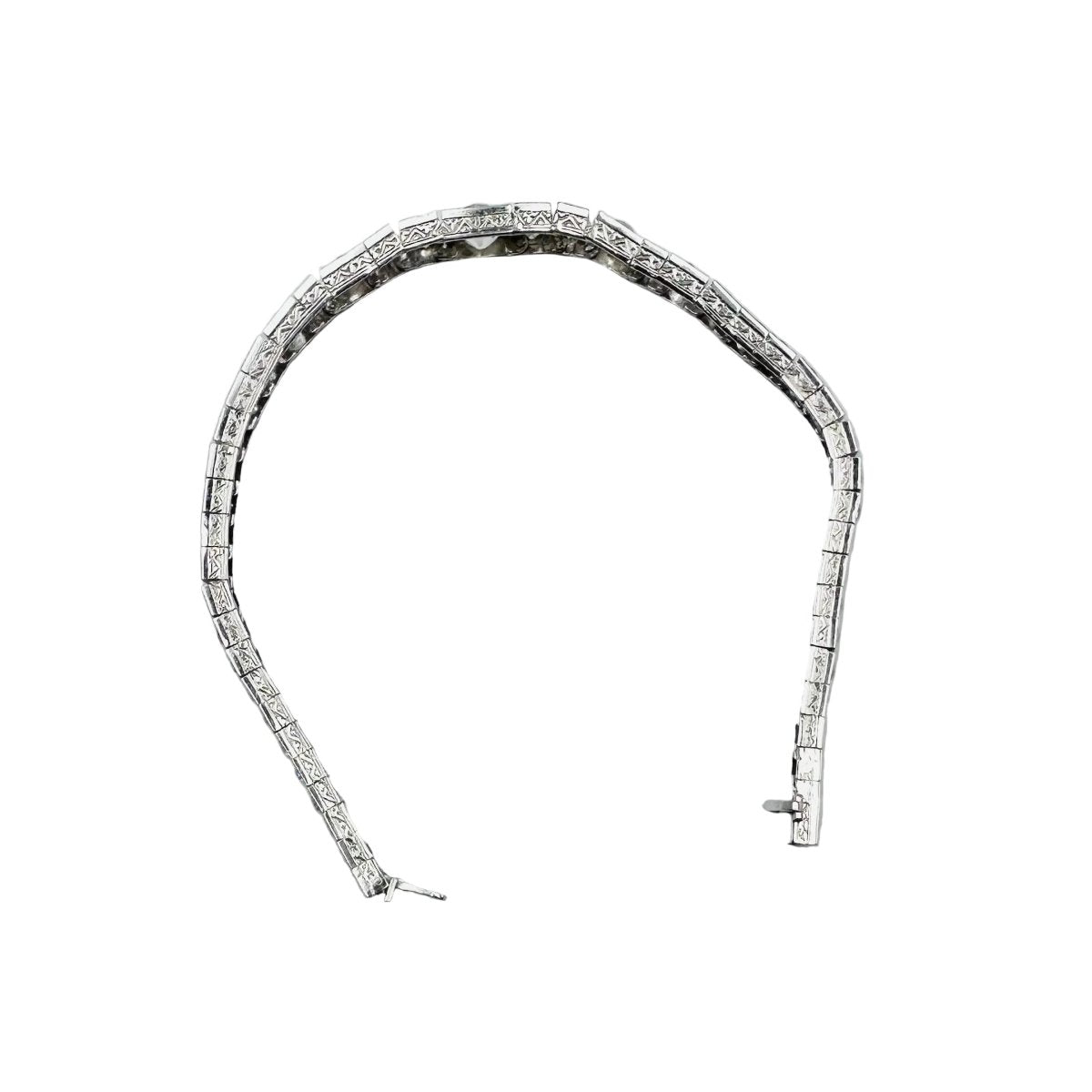 Bracelet Ligne en platine et diamants - Castafiore