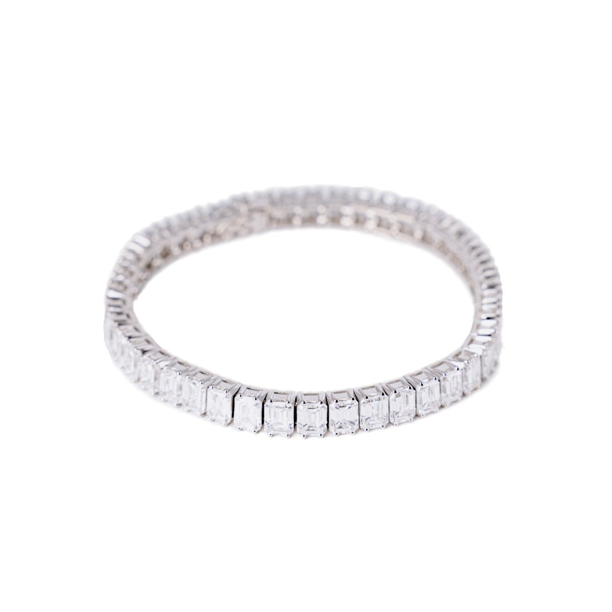 Bracelet Ligne MEISTER en platine et diamants - Castafiore